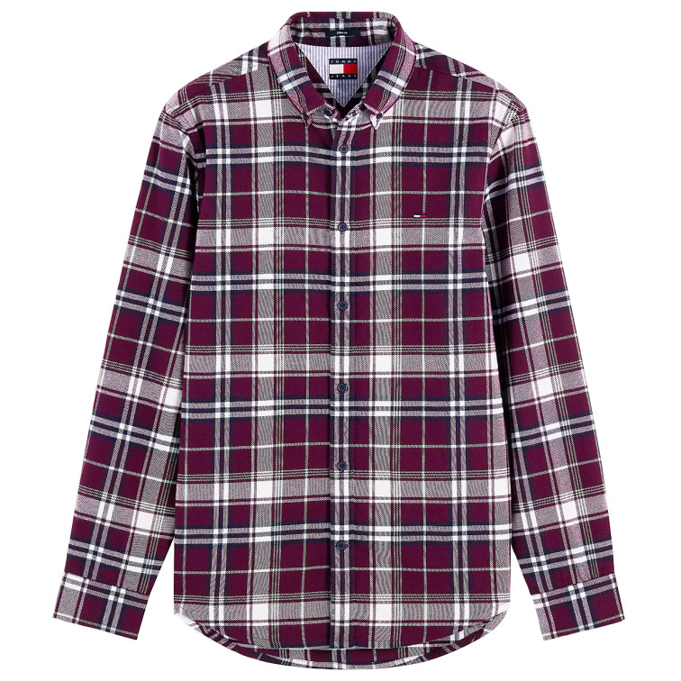chemise homme  tommy hilfiger tjm reg flannel check shirt ex