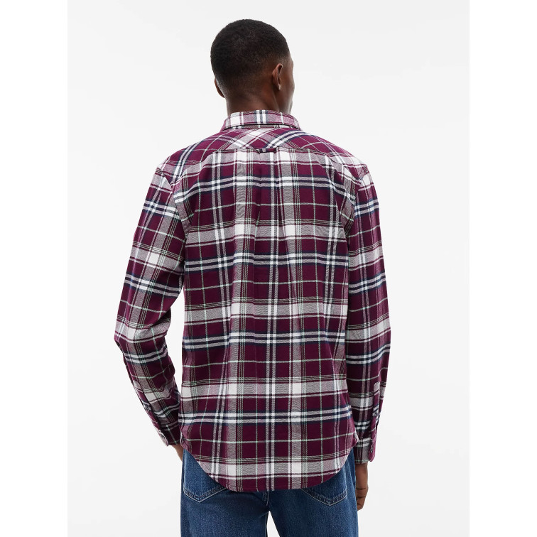 chemise homme  tommy hilfiger tjm reg flannel check shirt ex