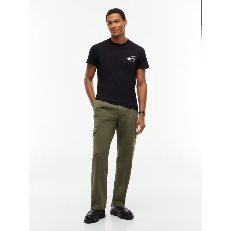 t-shirt homme  tommy hilfiger slim fit signature graphic tee
