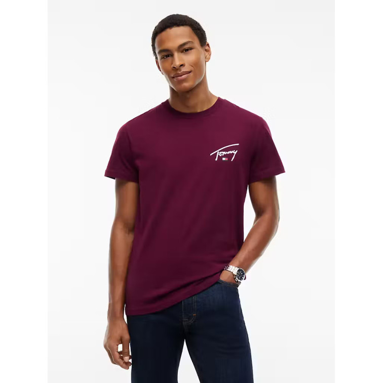 t-shirt homme  tommy hilfiger slim fit signature graphic tee