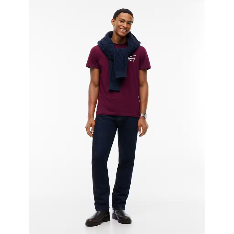 t-shirt homme  tommy hilfiger slim fit signature graphic tee