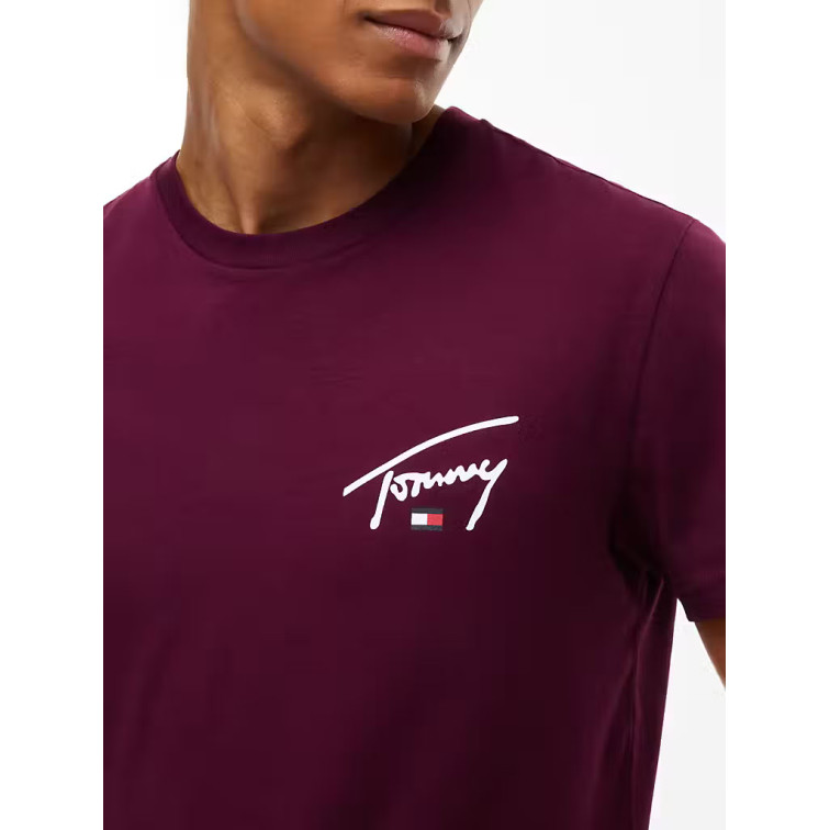 t-shirt homme  tommy hilfiger slim fit signature graphic tee