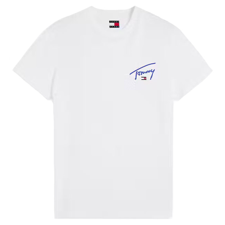 t-shirt homme  tommy hilfiger slim fit signature graphic tee