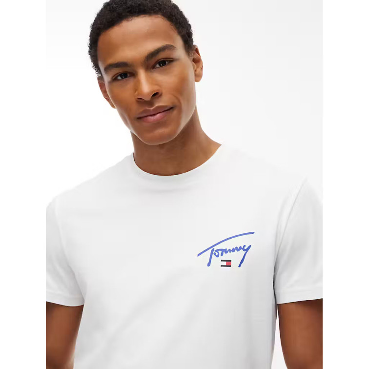 t-shirt homme  tommy hilfiger slim fit signature graphic tee