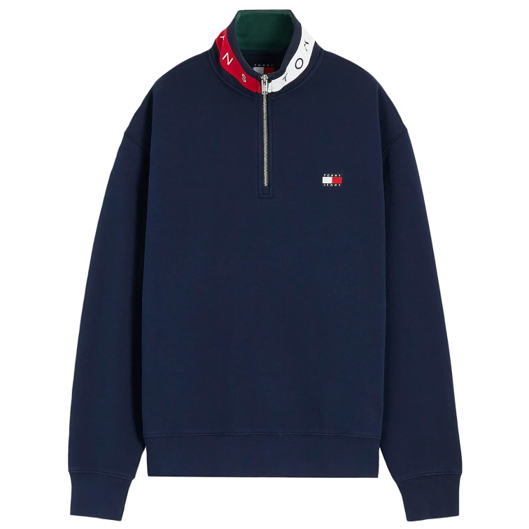 sweat-shirt homme  tommy hilfiger tjm rlx branded collar qz ext