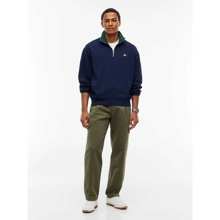 sweat-shirt homme  tommy hilfiger tjm rlx branded collar qz ext