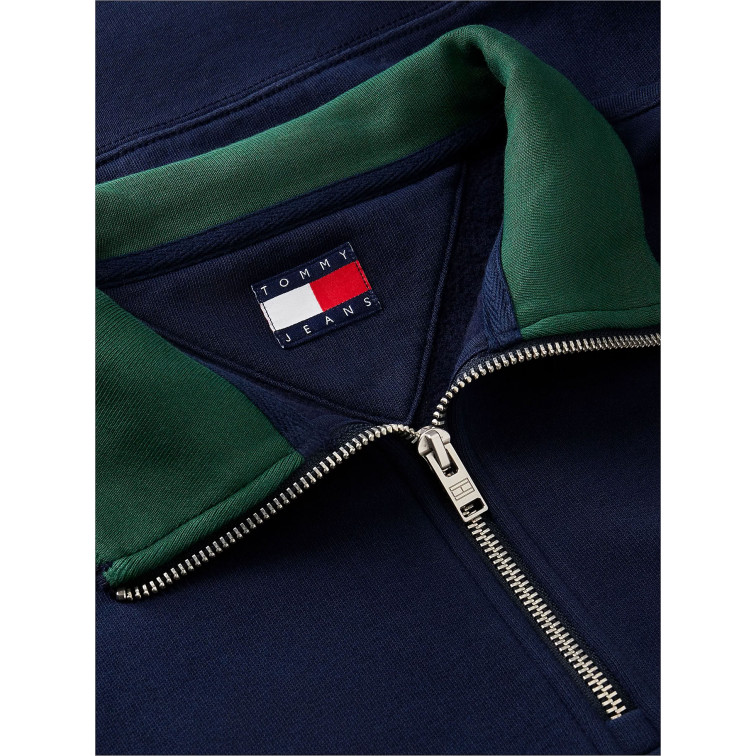 sweat-shirt homme  tommy hilfiger tjm rlx branded collar qz ext