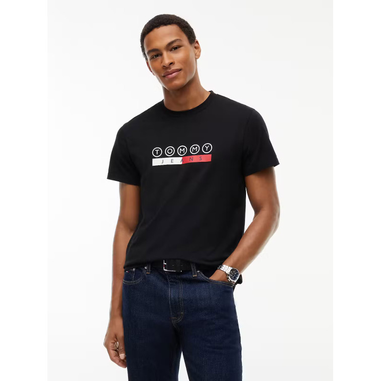 t-shirt homme  tommy hilfiger tjm slim dna play tee ext