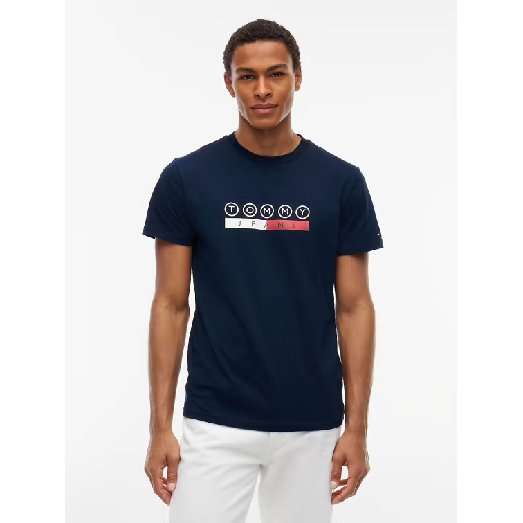 t-shirt homme  tommy hilfiger tjm slim dna play tee ext