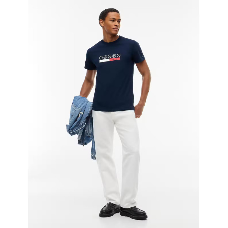 t-shirt homme  tommy hilfiger tjm slim dna play tee ext