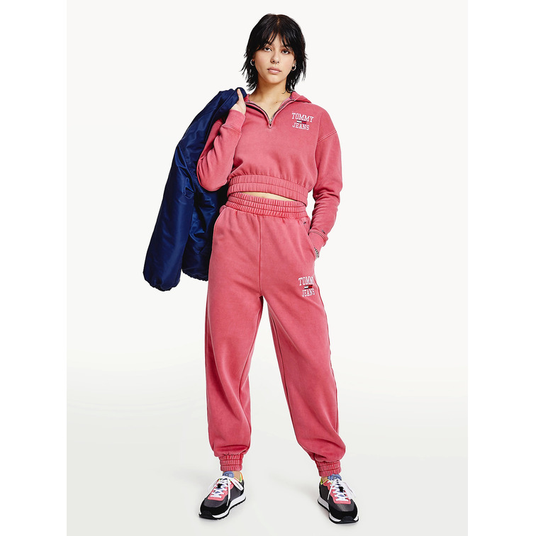 sweat-shirt femme  th tjw super crop college logo