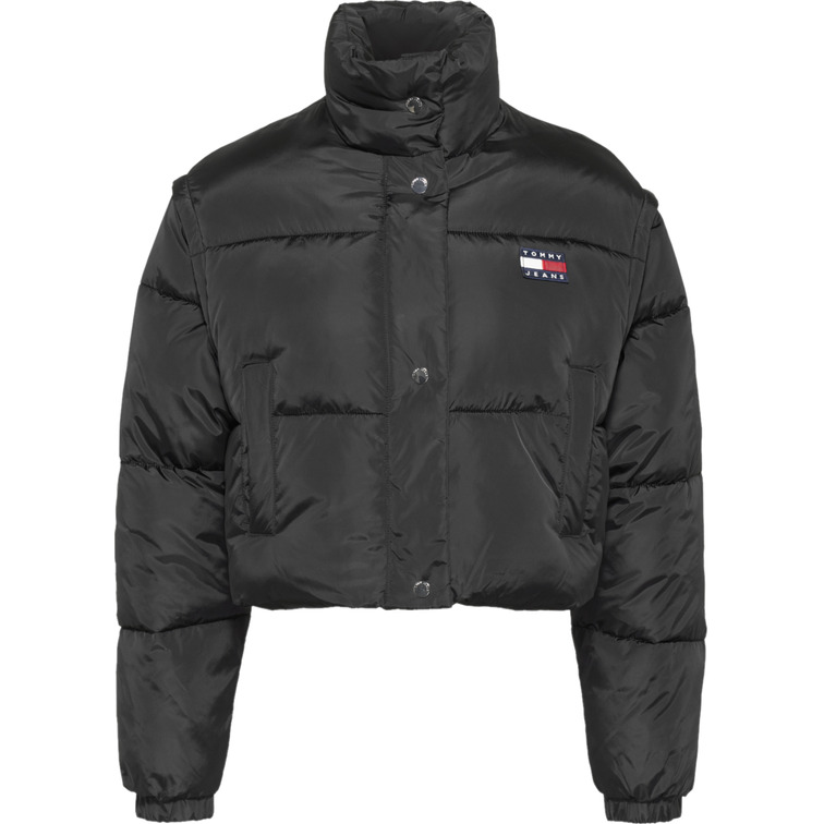 doudoune courte convertible en gilet femme tommy jeans