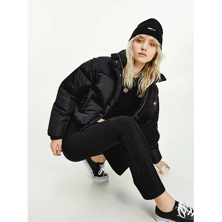 doudoune courte convertible en gilet femme tommy jeans