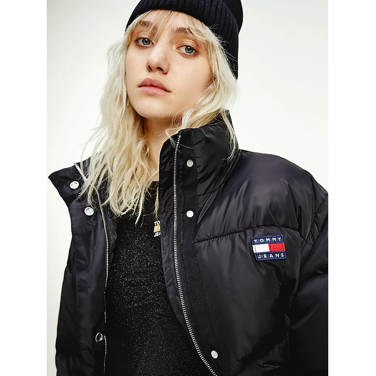 doudoune courte convertible en gilet femme tommy jeans