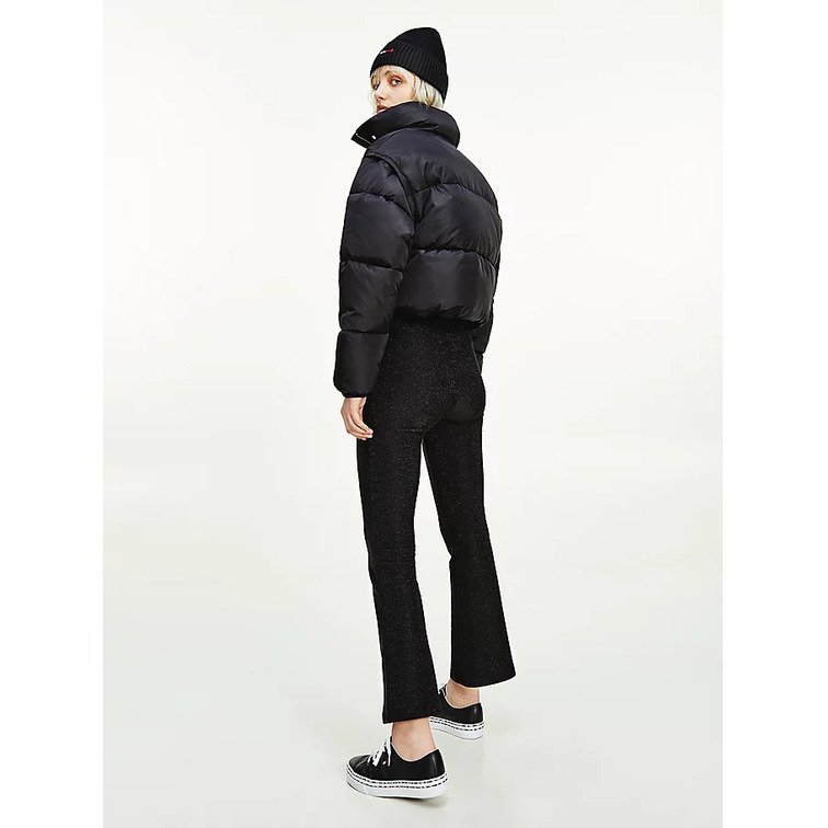 doudoune courte convertible en gilet femme tommy jeans