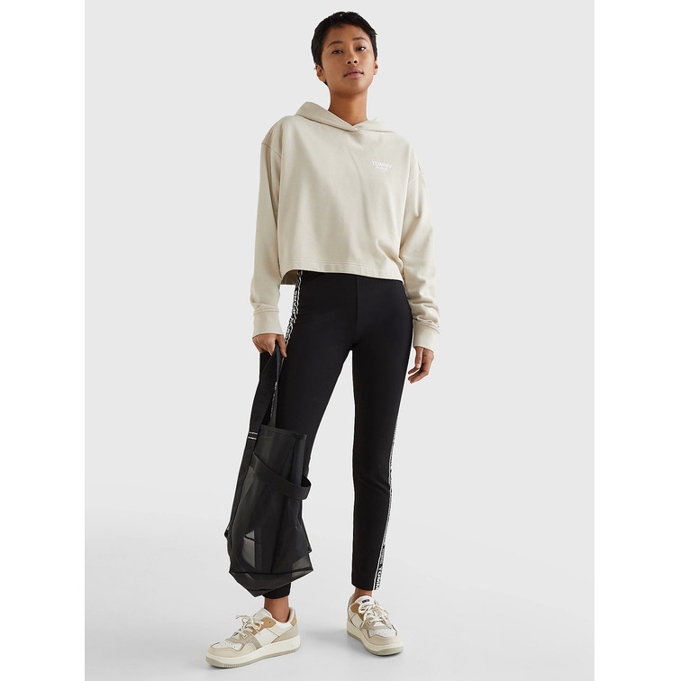 sweat-shirt femme  th tjw bxy crop taping hoodie