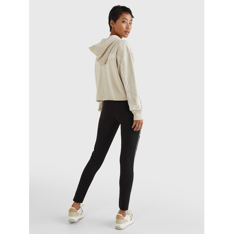sweat-shirt femme  th tjw bxy crop taping hoodie