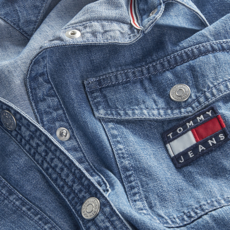 robe femme  th tjw chambray tiered shirt dres