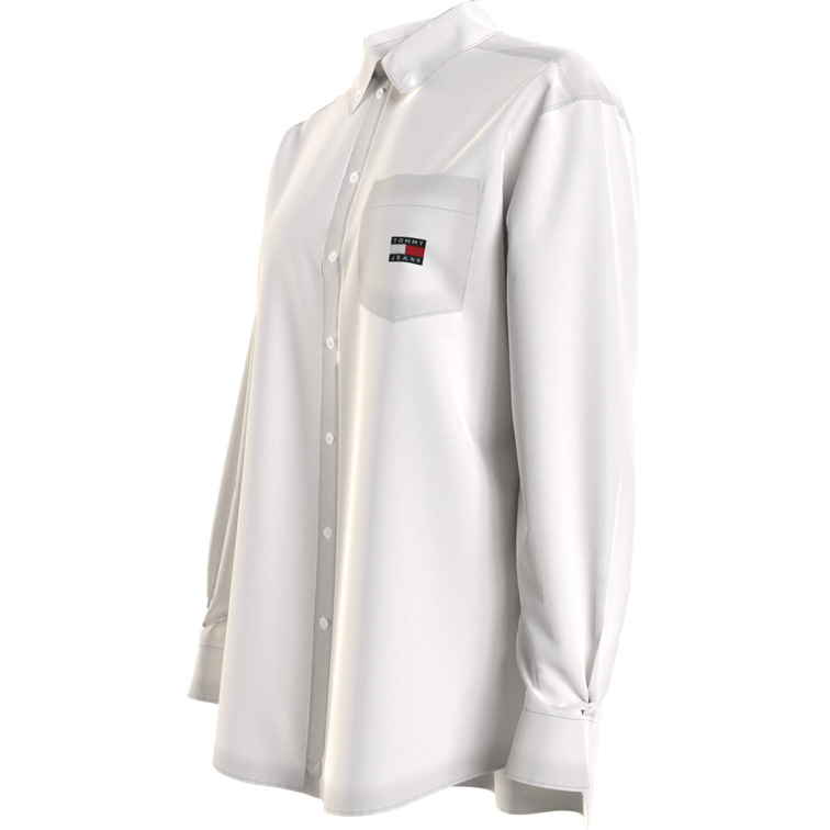 femme tjw badge boyfriend shirt ybr