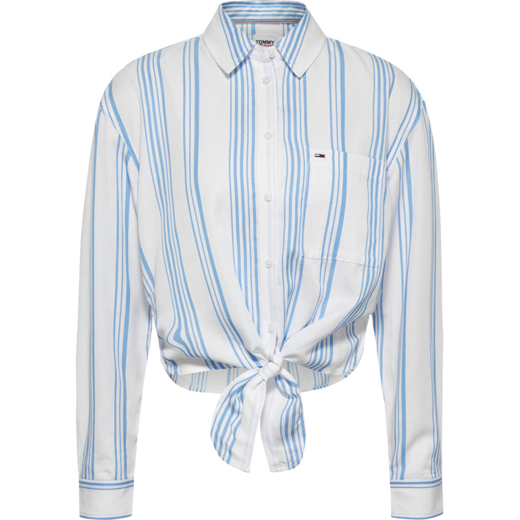 femme tjw front tie stripe shirt cy0