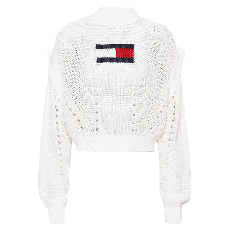 maillot femme  th tjw ovrszd flag stitch sweater
