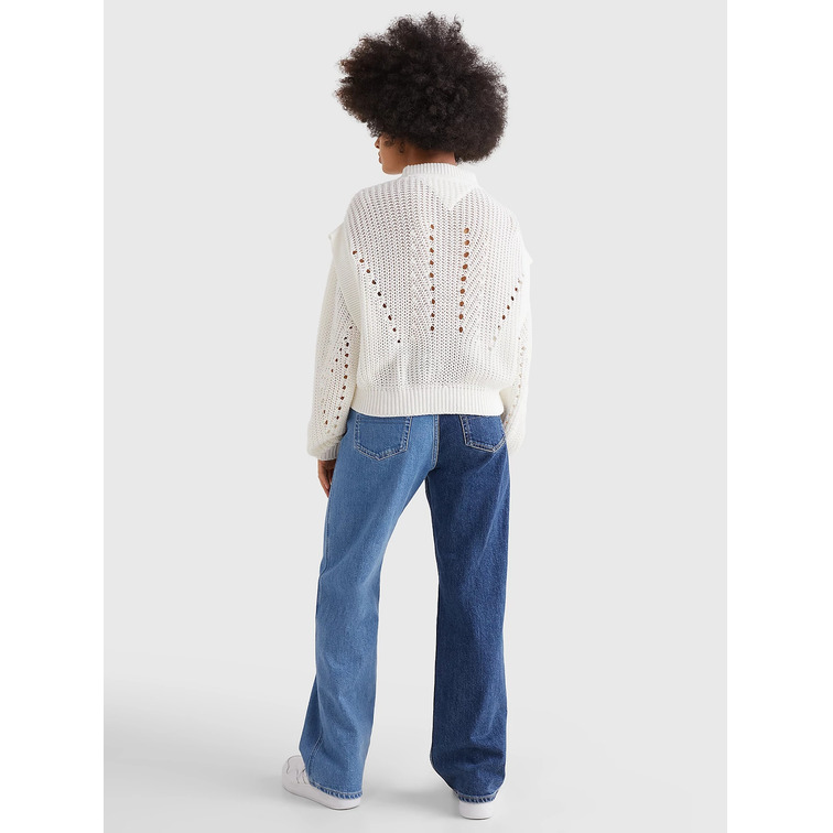 maillot femme  th tjw ovrszd flag stitch sweater