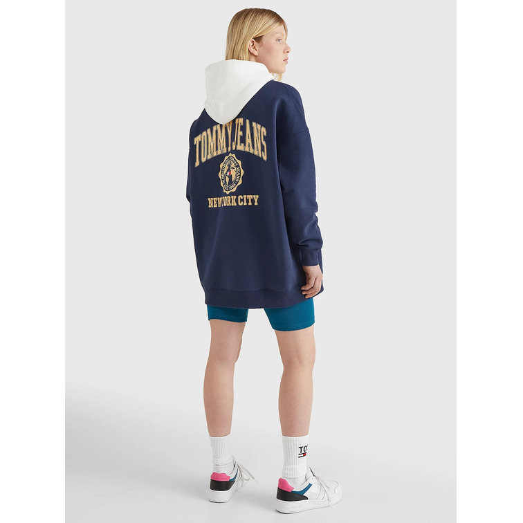 sweat-shirt femme  th tjw ovrszd college logo hoodie