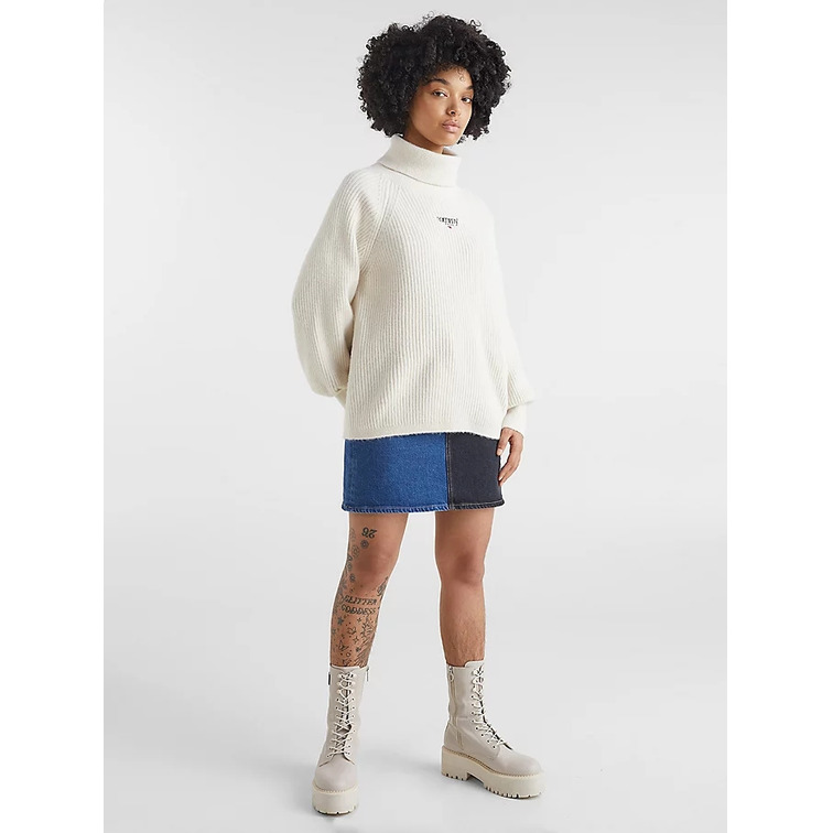 maillot femme  th tjw rlxd lofty turtle sweater