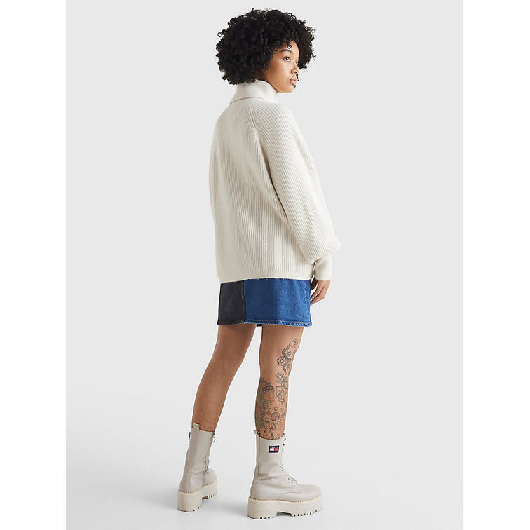 maillot femme  th tjw rlxd lofty turtle sweater