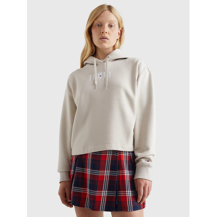 sweat-shirt femme  th tjw rlxd essential logo 2 hood