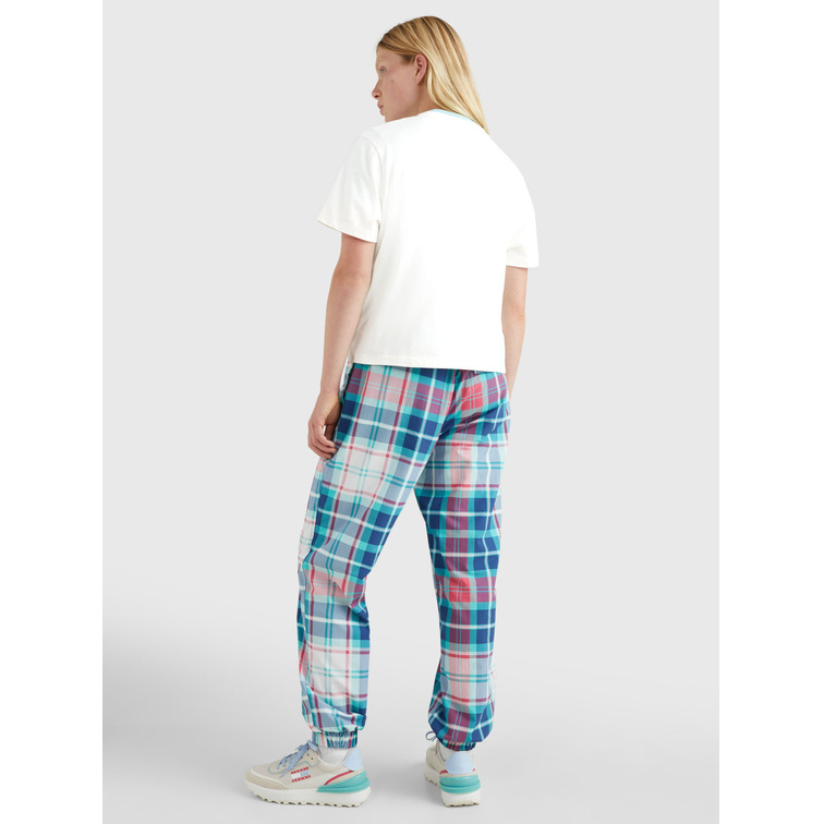 t-shirt femme  th tjw cls tartan 1 tee