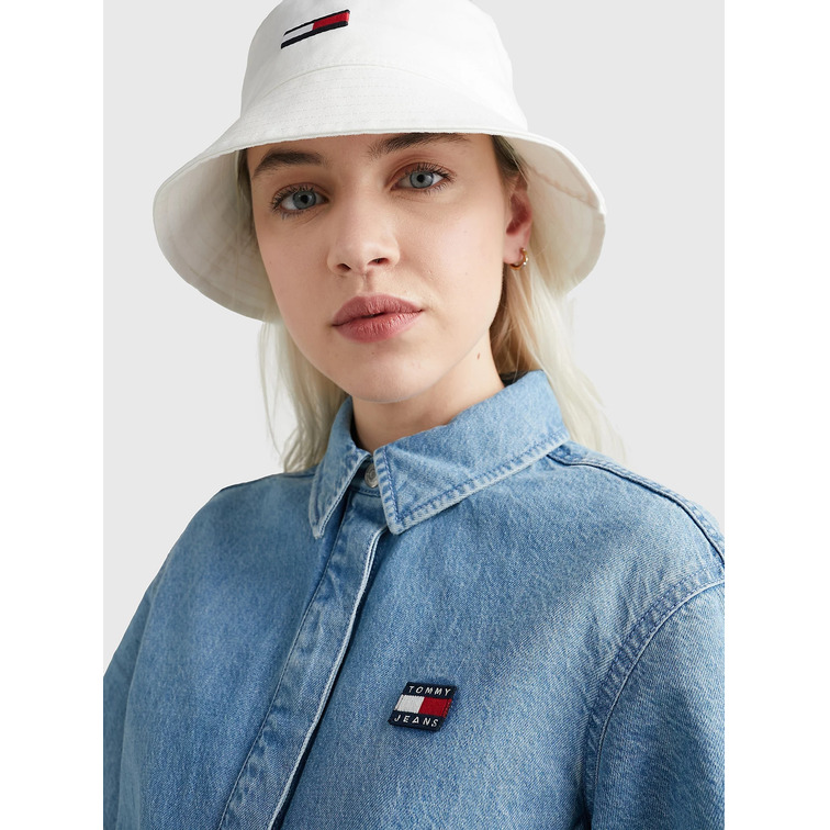 robe femme  th tjw badge denim playsuit