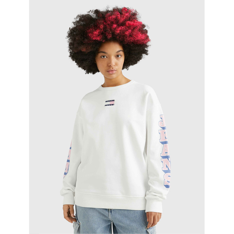 sweat-shirt femme  th tjw rlx pop badge crew