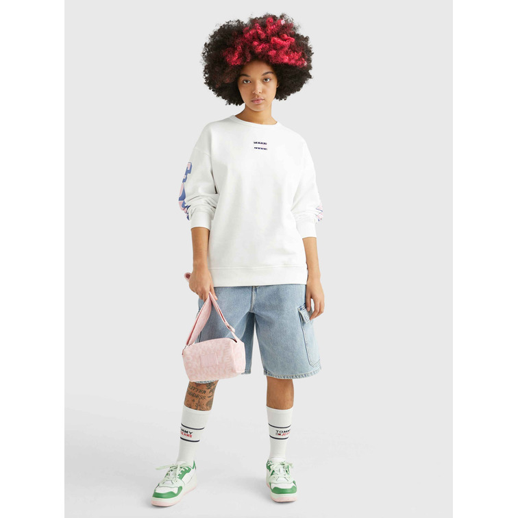 sweat-shirt femme  th tjw rlx pop badge crew