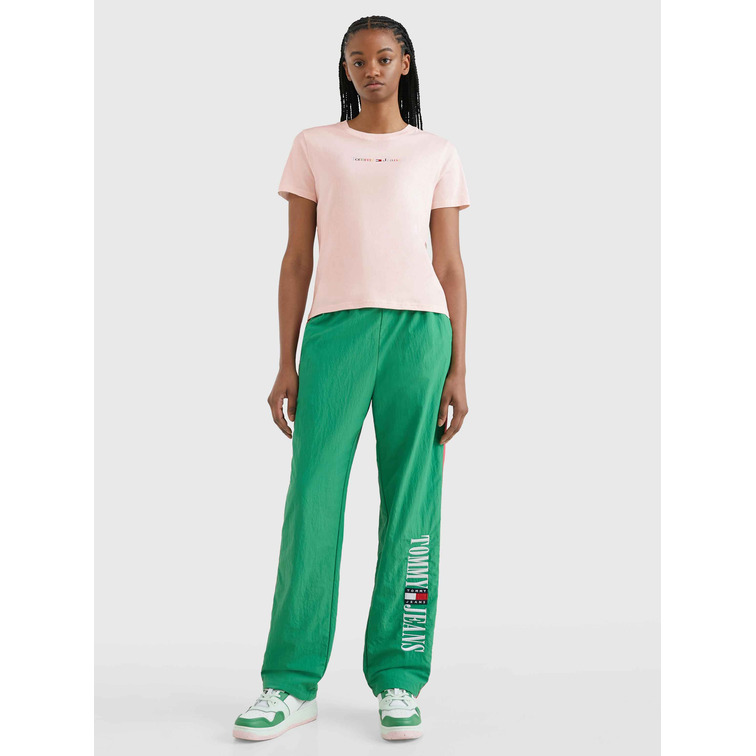 t-shirt femme  th tjw reg color serif linear ss