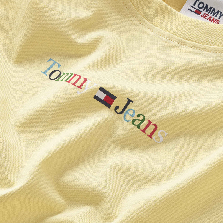 t-shirt femme  th tjw reg color serif linear ss