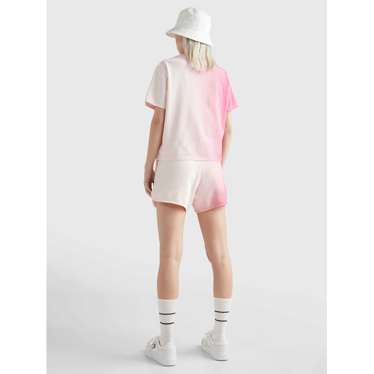 t-shirt femme  th tjw cls dip dye signature tee