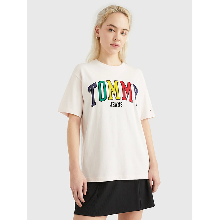 t-shirt femme  th tjw rlx pop tommy 2 tee