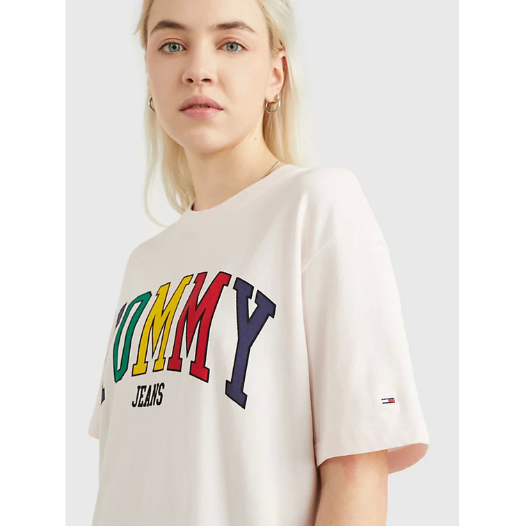 t-shirt femme  th tjw rlx pop tommy 2 tee