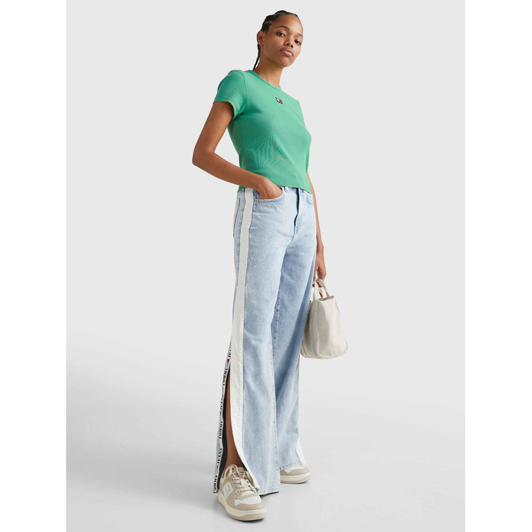 t-shirt femme  th tjw bby rib xs badge