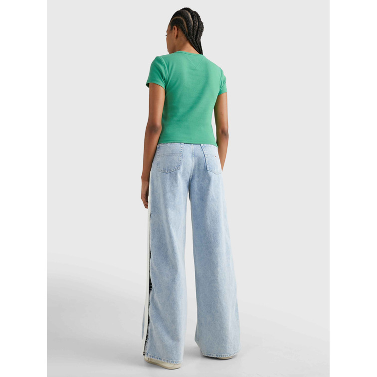 t-shirt femme  th tjw bby rib xs badge