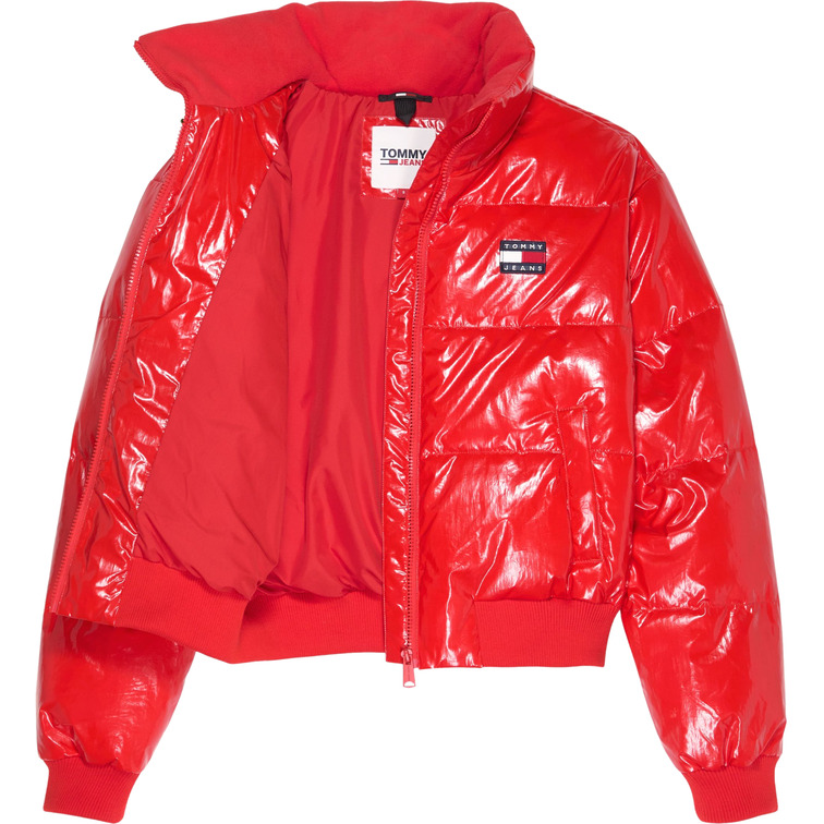 manteau femme  th tjw badge glossy puffer