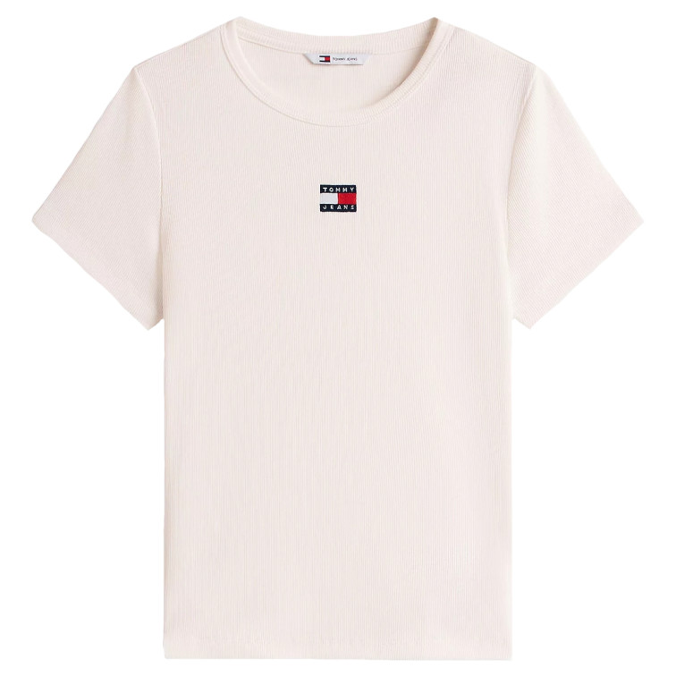 femme tjw slim badge rib tee ybl