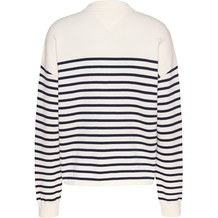 femme tjw stripe varsity sweater ybh