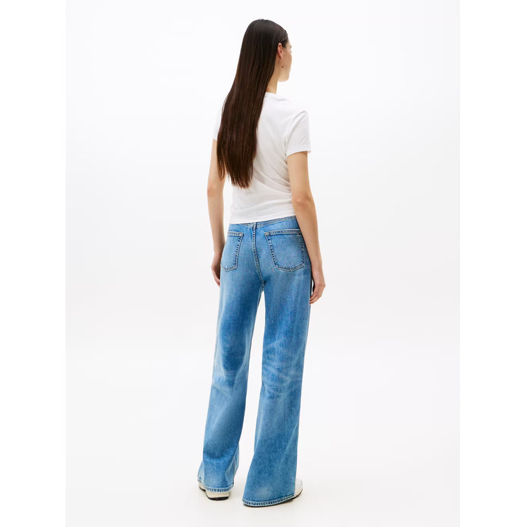 t-shirt femme  tommy hilfiger tjw slim ess logo 1 tee ext