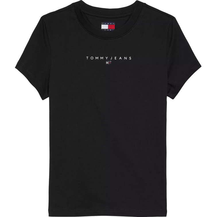 t-shirt femme  tommy hilfiger tjw slim bling linear tee ext