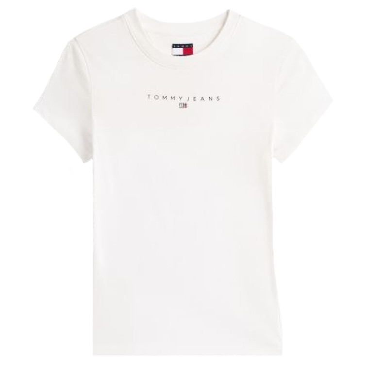 t-shirt femme  tommy hilfiger tjw slim bling linear tee ext
