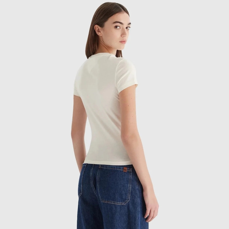 t-shirt femme  tommy hilfiger tjw slim bling linear tee ext