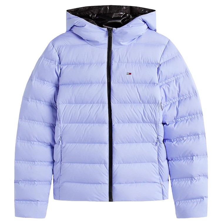 femme tjw slim hood prnt down jckt e c5z
