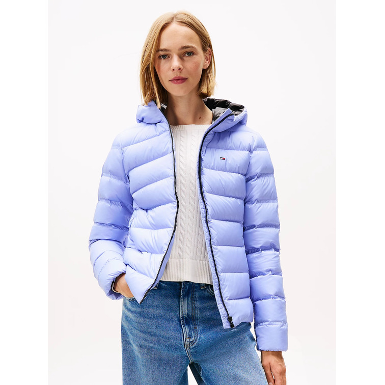 femme tjw slim hood prnt down jckt e c5z